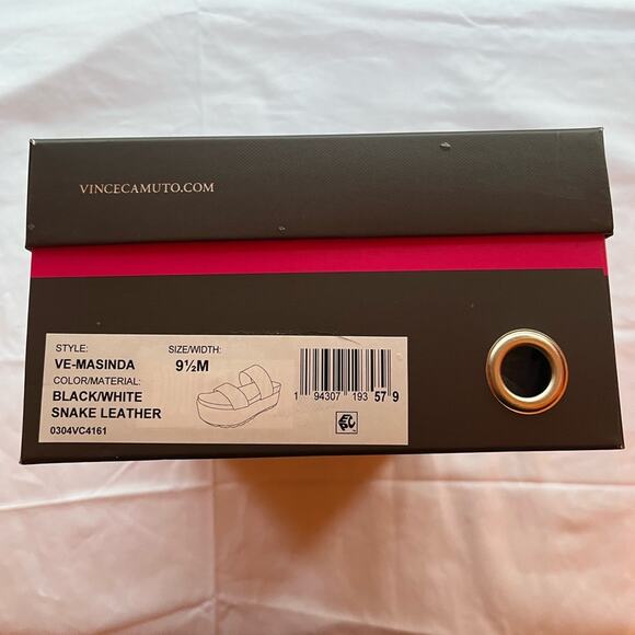 Vince Camuto Masinda Platform Snakeskin Sandals Size 9.5 Medium - Picture 6 of 6